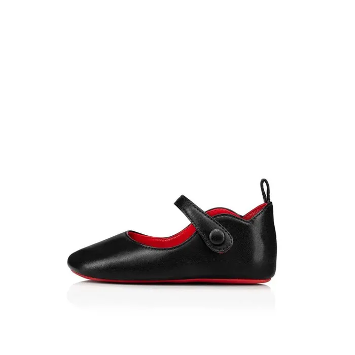 Kids Baby Love Chick Ballerinas 8211 Nappa Leather 8211 Black 8211 Baby Christian Louboutin Girls