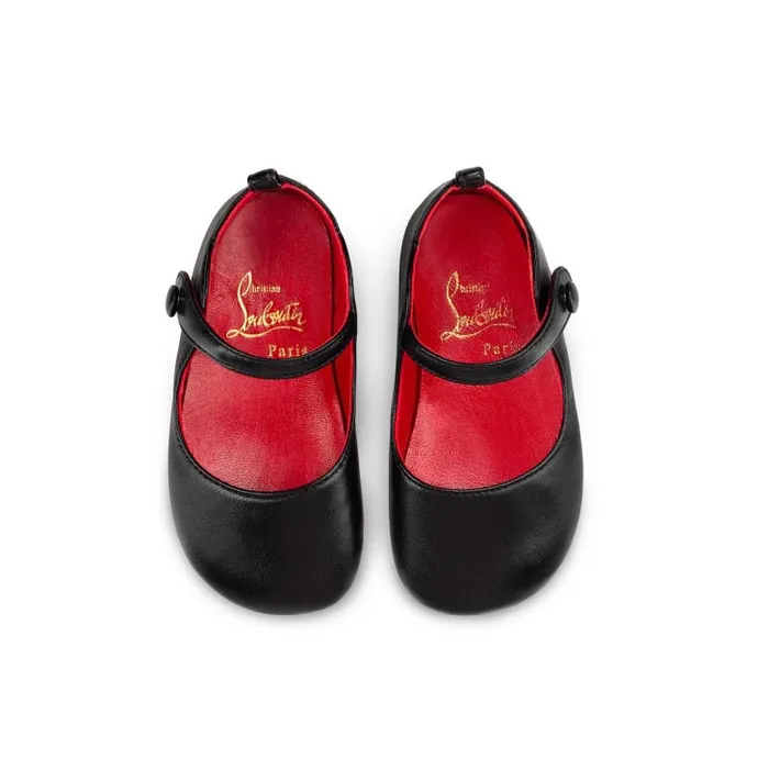 Kids Baby Love Chick Ballerinas 8211 Nappa Leather 8211 Black 8211 Baby Christian Louboutin Girls