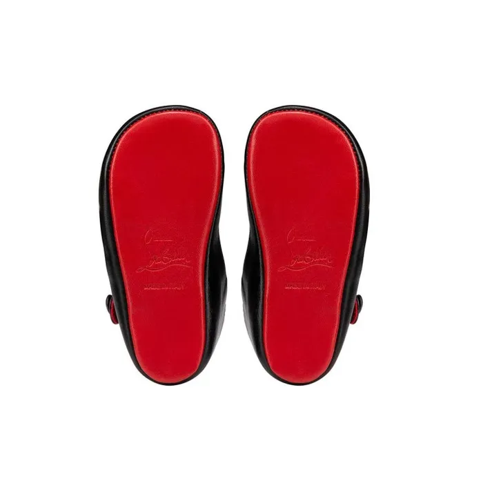 Kids Baby Love Chick Ballerinas 8211 Nappa Leather 8211 Black 8211 Baby Christian Louboutin Girls