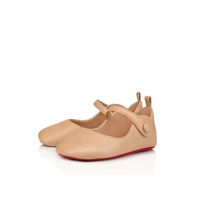 Kids Baby Love Chick Ballerinas 8211 Nappa Leather 8211 Nude 1 8211 Baby Christian Louboutin Girls