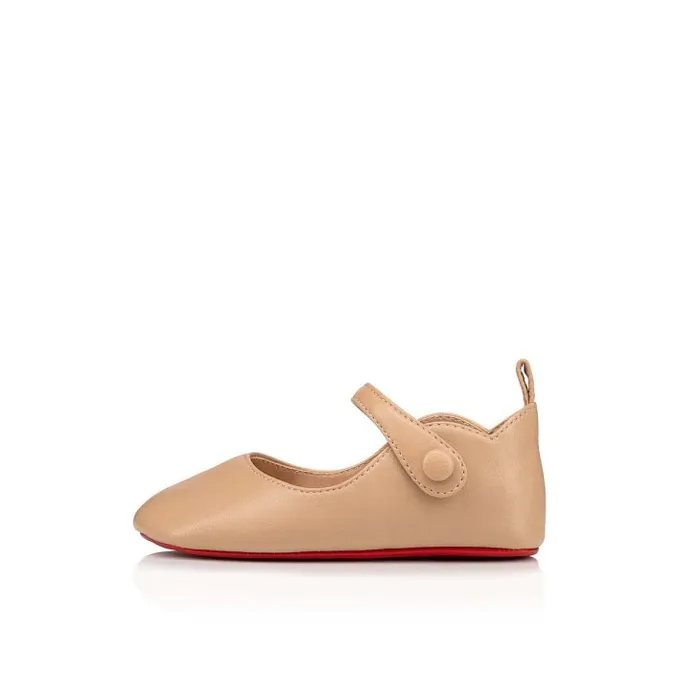 Kids Baby Love Chick Ballerinas 8211 Nappa Leather 8211 Nude 1 8211 Baby Christian Louboutin Girls