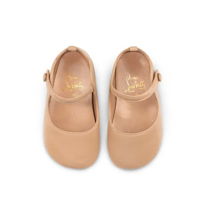 Kids Baby Love Chick Ballerinas 8211 Nappa Leather 8211 Nude 1 8211 Baby Christian Louboutin Girls