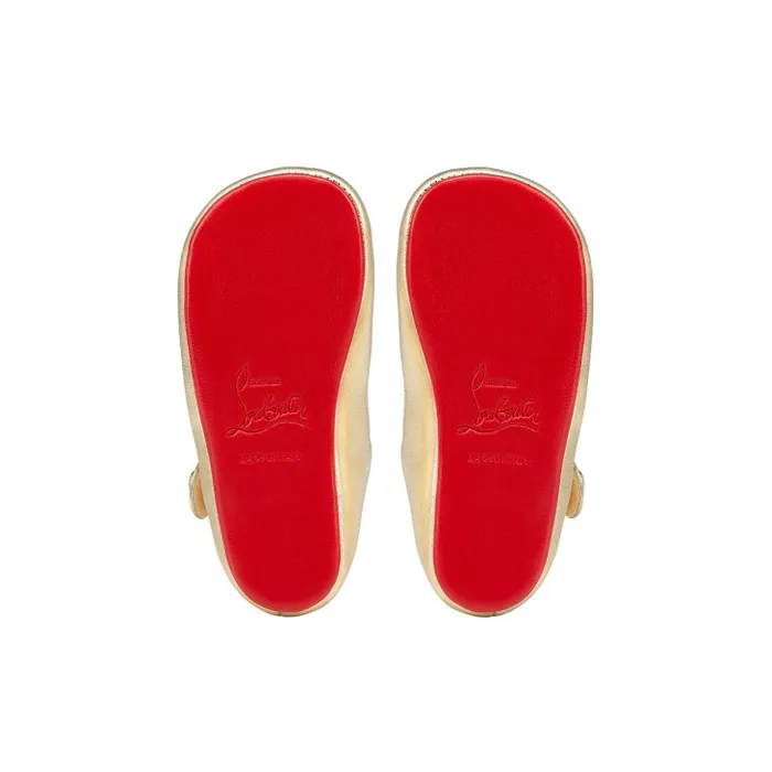 Kids Baby Love Chick Ballerinas 8211 Nappa Leather 8211 Platine 8211 Baby Christian Louboutin Girls