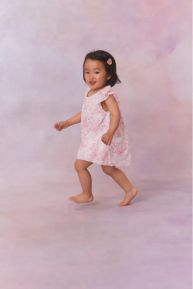 Kids Baby LoveShackFancy Baby Lou Dress Bubblegum Blast