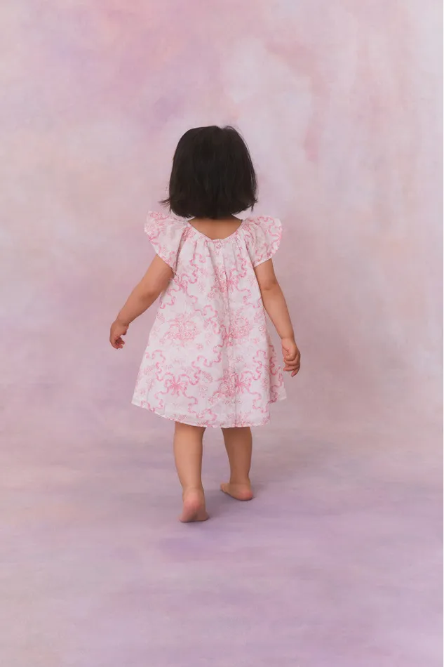 Kids Baby LoveShackFancy Baby Lou Dress Bubblegum Blast
