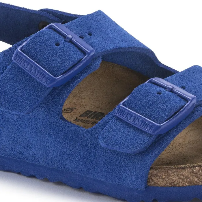Kids Birkenstock BackAnkleStrap Milano Hl Suede Ultra Blue