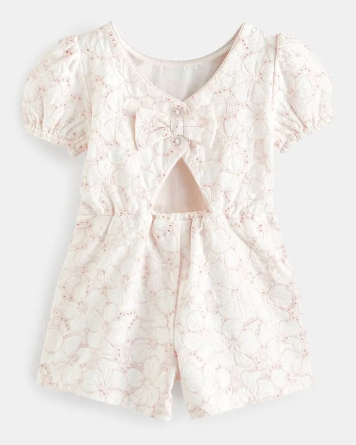 Kids BRODEEY 8211 Floral Broderie Puff Sleeve Playsuit Pink Ted Baker Playsuits and Sets Kids BRODEEY 8211 Floral Broderie Puff Sleeve Playsuit Pink Ted Baker Playsuits and Sets