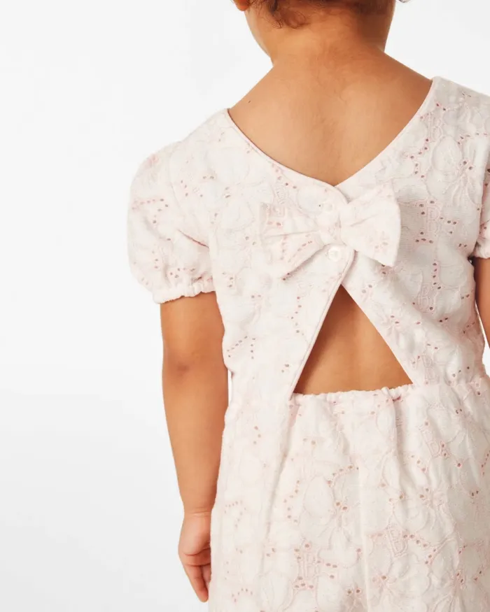 Kids BRODEEY 8211 Floral Broderie Puff Sleeve Playsuit Pink Ted Baker Playsuits and Sets Kids BRODEEY 8211 Floral Broderie Puff Sleeve Playsuit Pink Ted Baker Playsuits and Sets