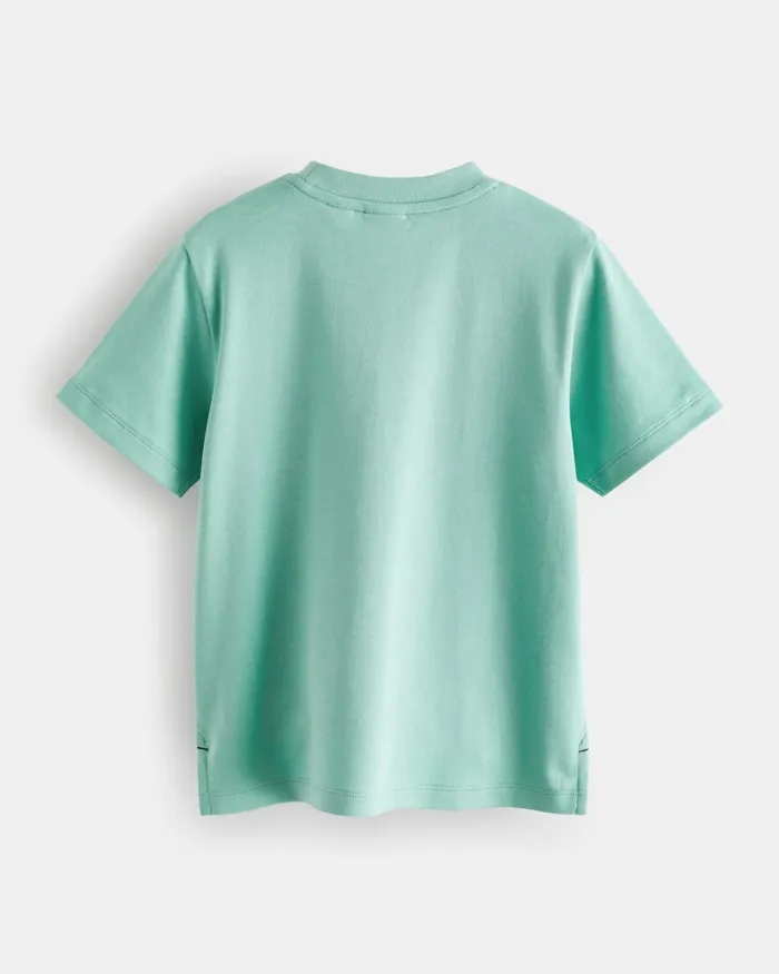 Kids CIPRIAN 8211 Pocket Detail Cotton TShirt Green Ted Baker Tops