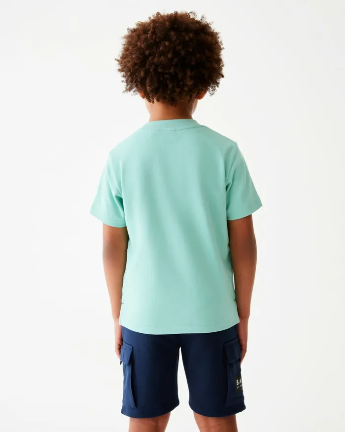 Kids CIPRIAN 8211 Pocket Detail Cotton TShirt Green Ted Baker Tops
