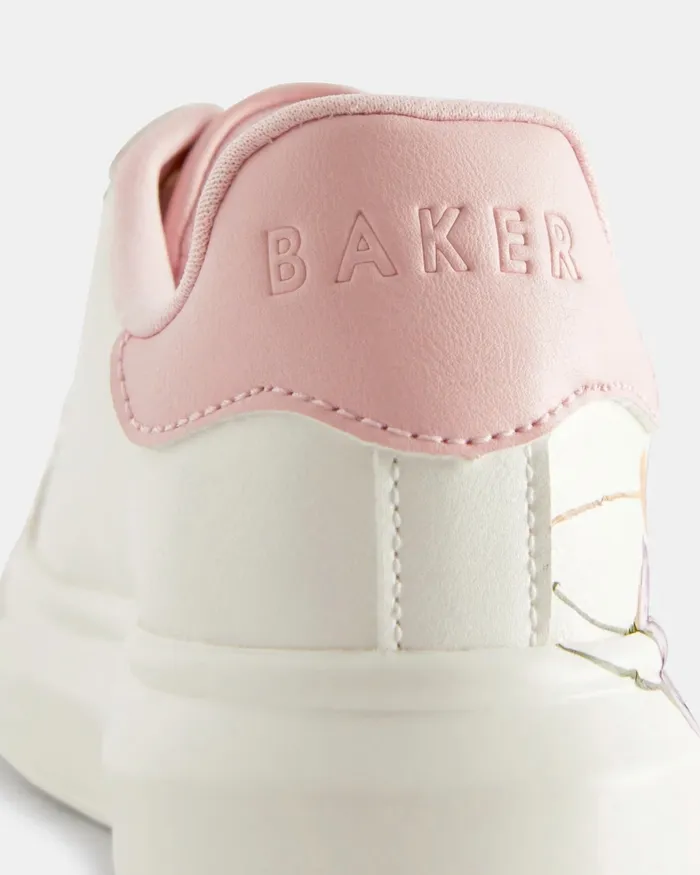 Kids CLAUDDI 8211 Floral Chunky Trainers White Ted Baker Older Girls