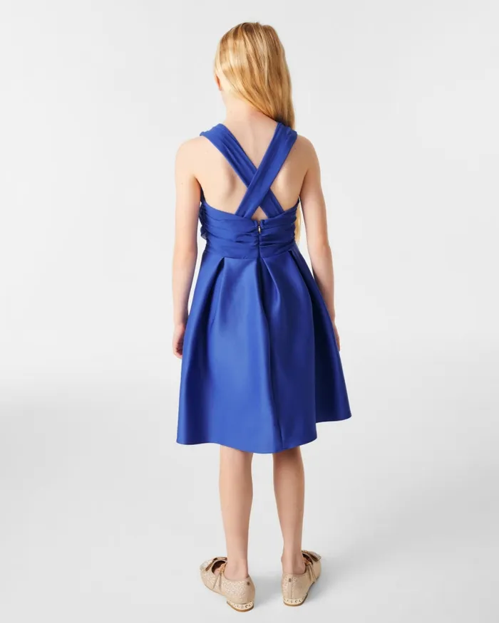 Kids ELISSY 8211 Chiffon Strap Sleeveless Scuba Dress Blue Ted Baker Dresses Kids ELISSY 8211 Chiffon Strap Sleeveless Scuba Dress Blue Ted Baker Dresses