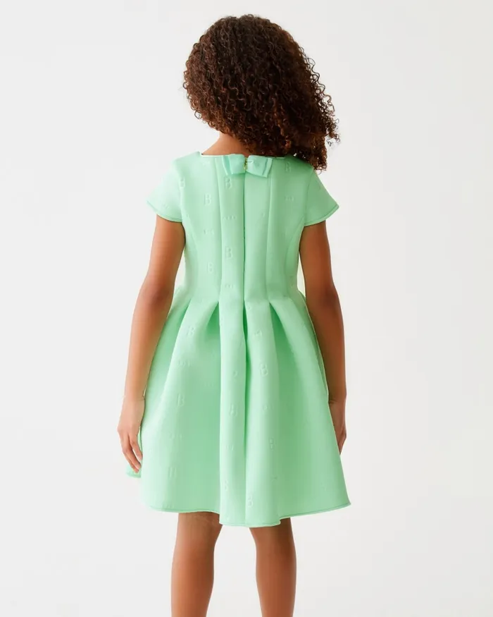 Kids EMAYSON 8211 Branded Scuba Dress With Pleated Skirt Mint Ted Baker Dresses Kids EMAYSON 8211 Branded Scuba Dress With Pleated Skirt Mint Ted Baker Dresses
