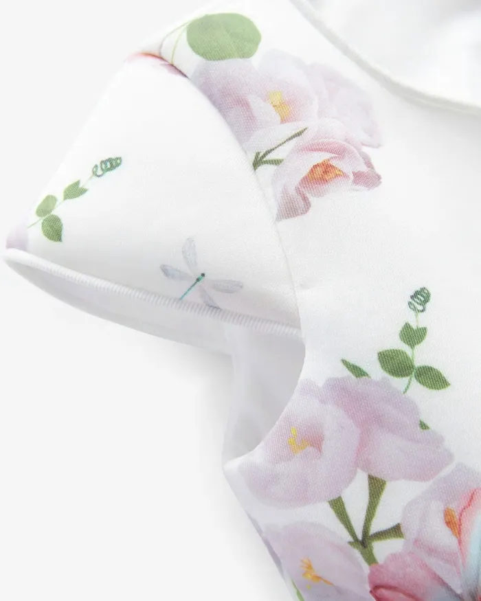 Kids FLORLLA 8211 Floral Cut Out Detail Scuba Dress White Ted Baker Dresses Kids FLORLLA 8211 Floral Cut Out Detail Scuba Dress White Ted Baker Dresses