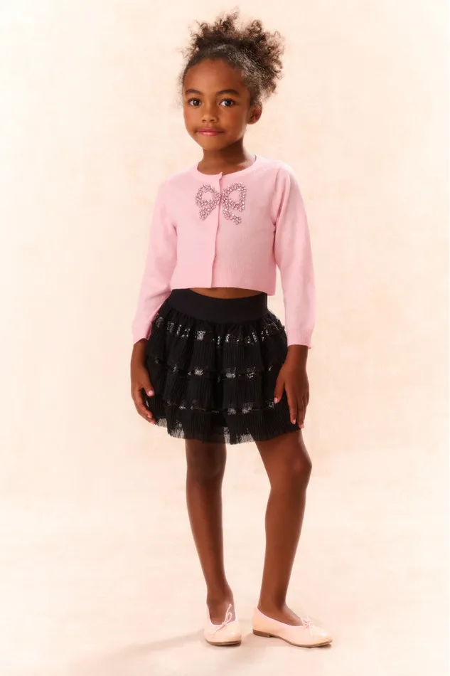Kids Girls LoveShackFancy Girls Advinette Skirt Black