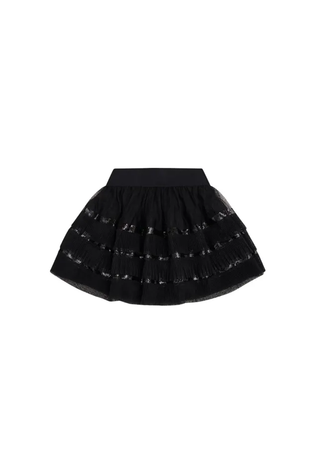 Kids Girls LoveShackFancy Girls Advinette Skirt Black