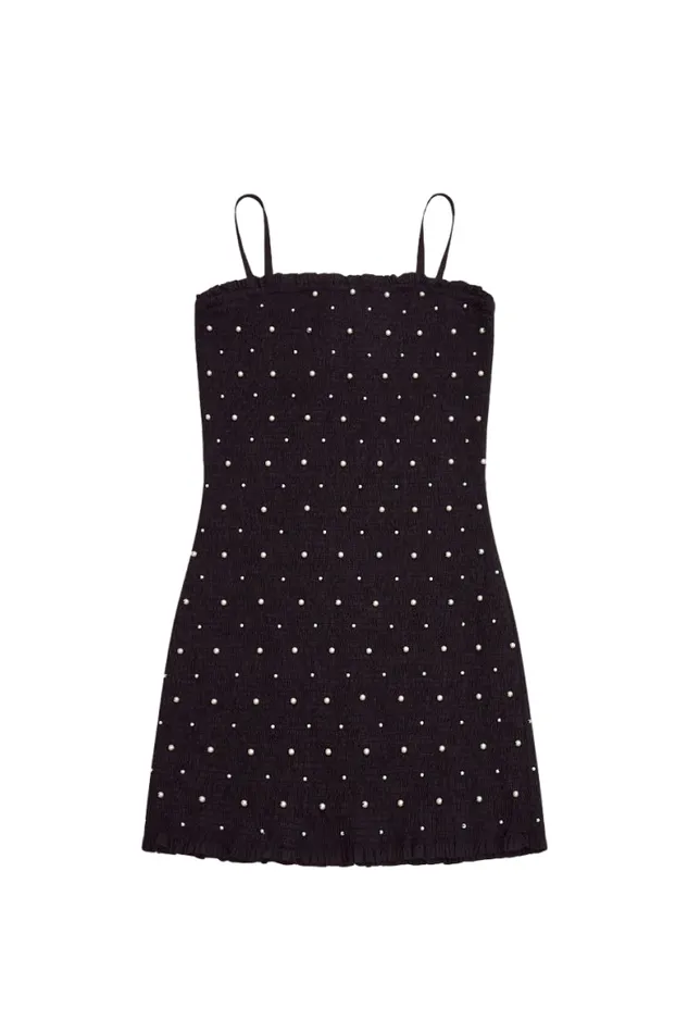 Kids Girls LoveShackFancy Girls Marcado Smocked Dress Black