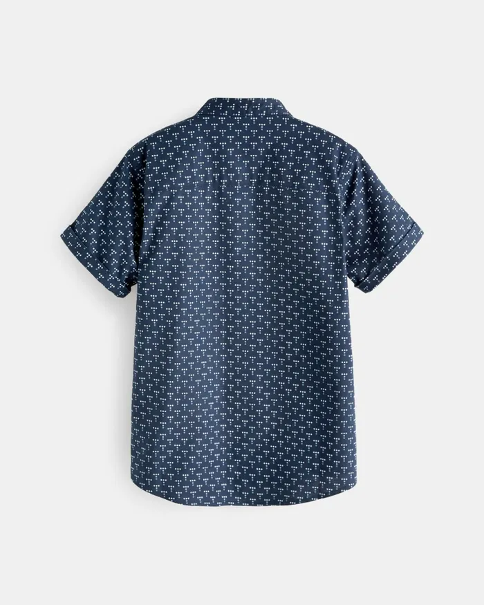 Kids IONATAN 8211 T Print Short Sleeve Shirt Navy Ted Baker Tops