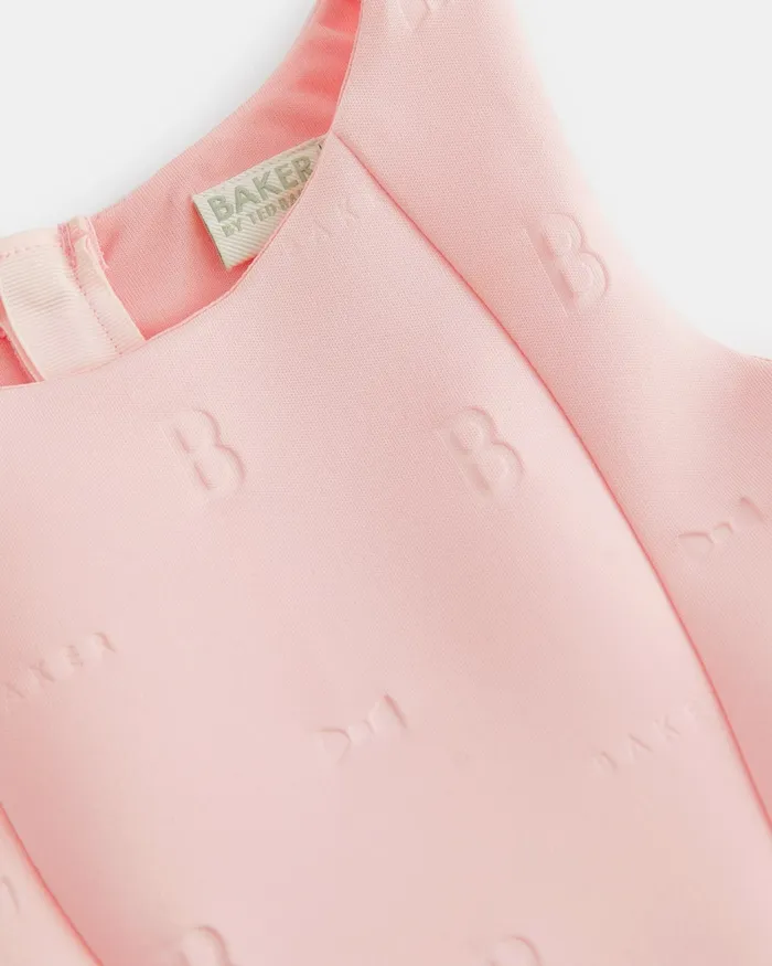 Kids KOWAAH 8211 Branded Racer Scuba Dress Pink Ted Baker Dresses