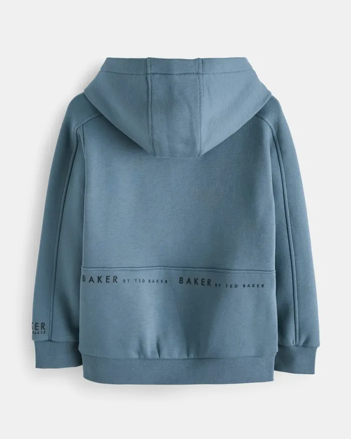 Kids KYRON 8211 Pocket Detail Hoodie Blue Ted Baker Tops
