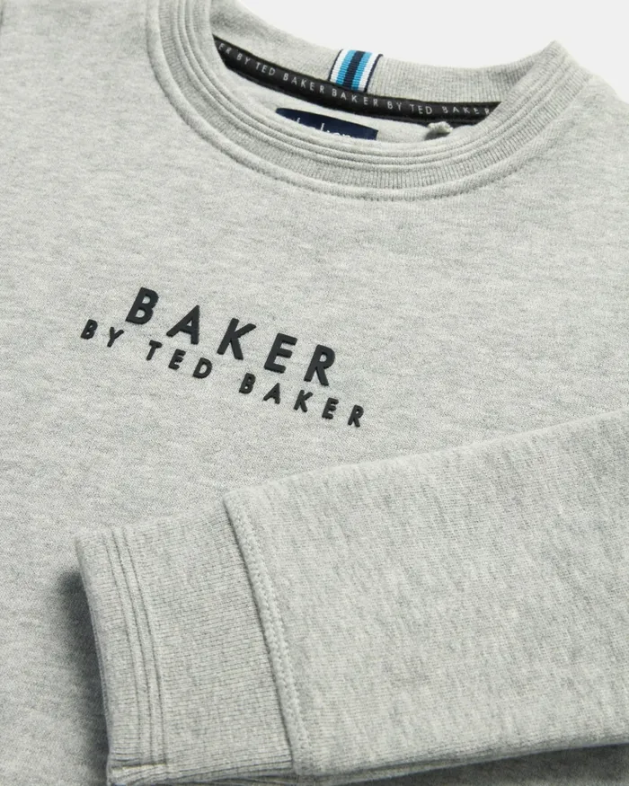 Kids LISSEO 8211 Branded Cotton Sweatshirt Grey Ted Baker Tops Kids LISSEO 8211 Branded Cotton Sweatshirt Grey Ted Baker Tops