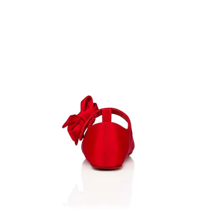 Kids Lou Babe Ballerinas 8211 Crepe Satin 8211 Loubi 8211 Baby Christian Louboutin Girls