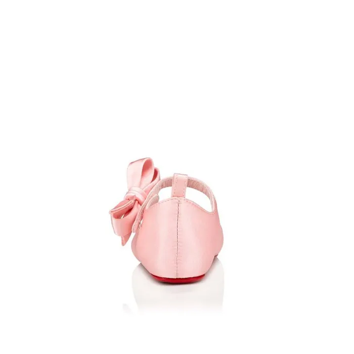 Kids Lou Babe Ballerinas 8211 Crepe Satin 8211 Rosy 8211 Baby Christian Louboutin Girls