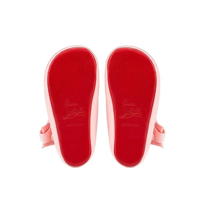 Kids Lou Babe Ballerinas 8211 Crepe Satin 8211 Rosy 8211 Baby Christian Louboutin Girls