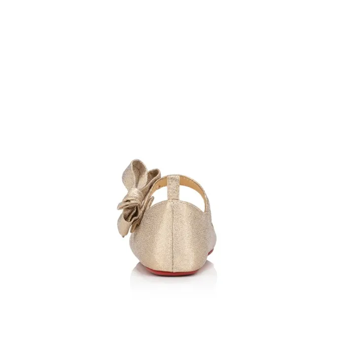 Kids Lou Babe Ballerinas 8211 Lurex 8211 Gold 8211 Baby Christian Louboutin Girls