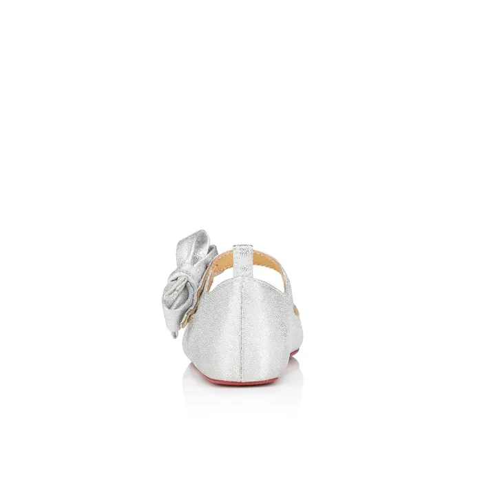 Kids Lou Babe Ballerinas 8211 Lurex 8211 Silver 8211 Baby Christian Louboutin Girls
