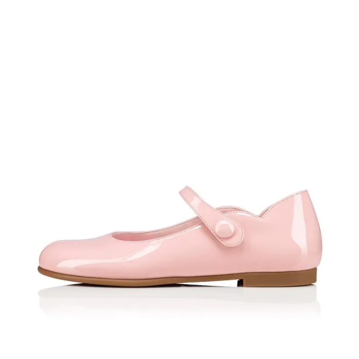 Kids Melodie Chick Ballerinas 8211 Patent Calf 8211 Rosy Christian Louboutin Ballerinas