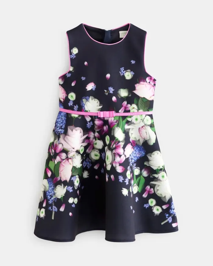 Kids NAVELIE 8211 Sleeveless Floral Print Scuba Dress Navy Ted Baker Dresses Kids NAVELIE 8211 Sleeveless Floral Print Scuba Dress Navy Ted Baker Dresses