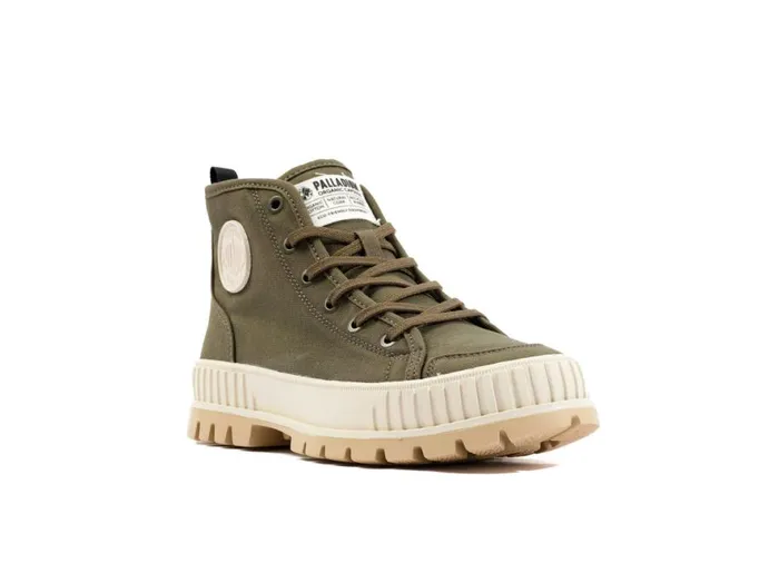 Kids PALLASHOCK ORGANIC 2 Olive Night PALLADIUM Boots Kids PALLASHOCK ORGANIC 2 Olive Night PALLADIUM Boots