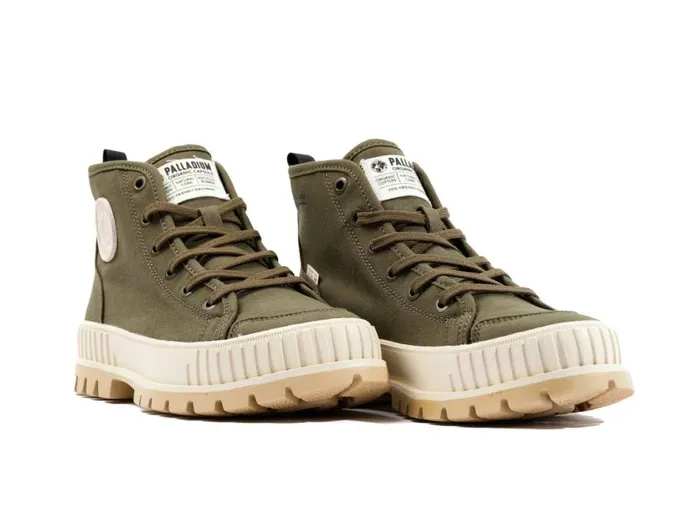 Kids PALLASHOCK ORGANIC 2 Olive Night PALLADIUM Boots Kids PALLASHOCK ORGANIC 2 Olive Night PALLADIUM Boots