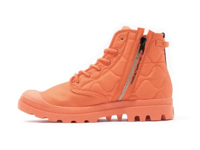 Kids PAMPA REQUILTED Firecraker PALLADIUM Boots Kids PAMPA REQUILTED Firecraker PALLADIUM Boots