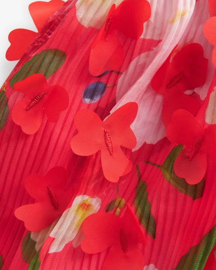 Kids PIPIEE 8211 Sleeveless Mockable 3D Flower Dress Red Ted Baker Dresses Kids PIPIEE 8211 Sleeveless Mockable 3D Flower Dress Red Ted Baker Dresses