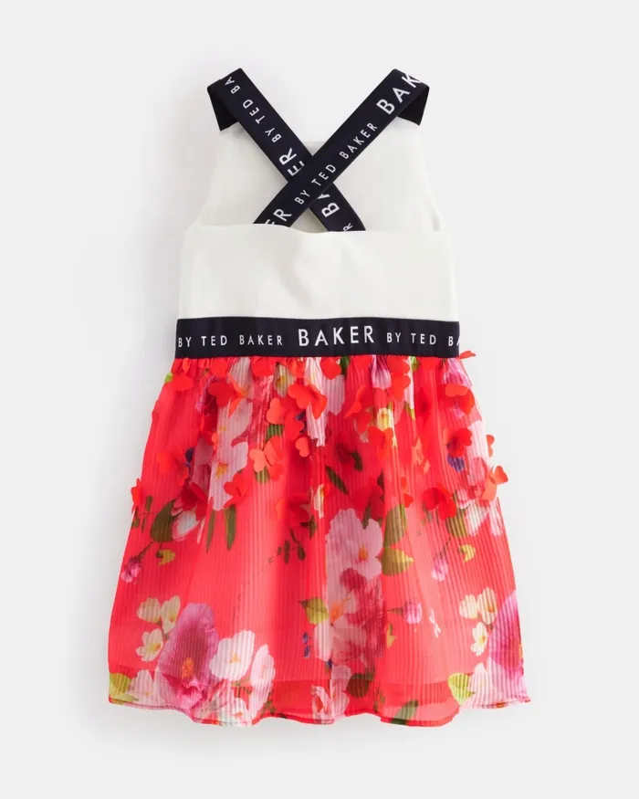 Kids PIPIEE 8211 Sleeveless Mockable 3D Flower Dress Red Ted Baker Dresses Kids PIPIEE 8211 Sleeveless Mockable 3D Flower Dress Red Ted Baker Dresses