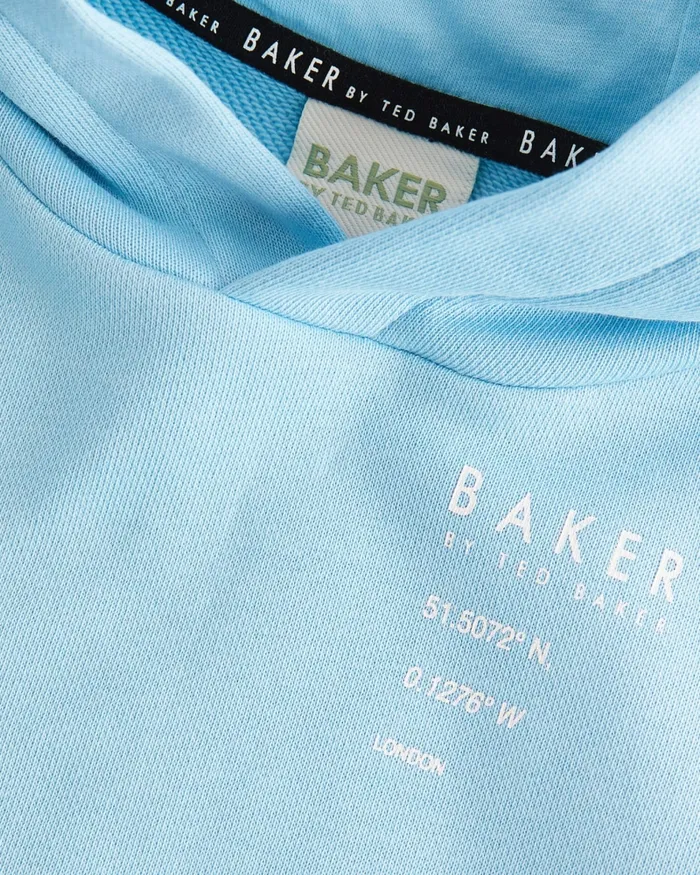 Kids RADALY 8211 Logo Short Sleeve Hoodie And Shorts Set Blue Ted Baker Sets and Outfits Kids RADALY 8211 Logo Short Sleeve Hoodie And Shorts Set Blue Ted Baker Sets and Outfits