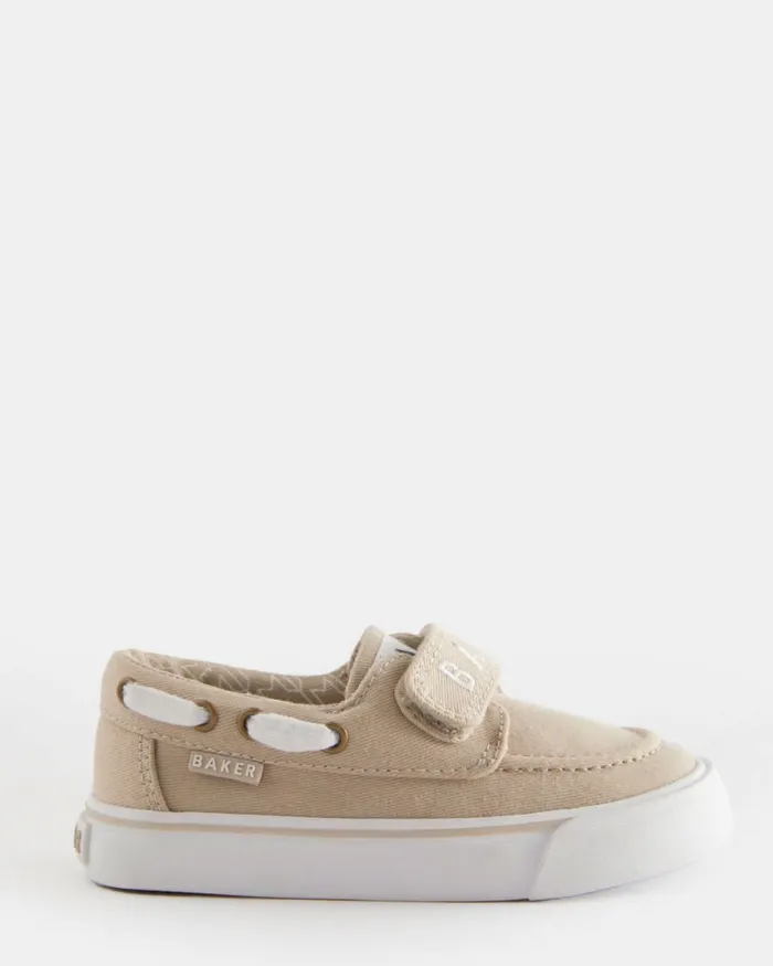 Kids STANKO 8211 Branded Strap Boat Shoes Stone Ted Baker Younger Boys Kids STANKO 8211 Branded Strap Boat Shoes Stone Ted Baker Younger Boys