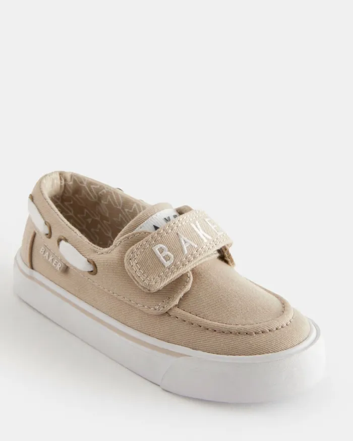 Kids STANKO 8211 Branded Strap Boat Shoes Stone Ted Baker Younger Boys Kids STANKO 8211 Branded Strap Boat Shoes Stone Ted Baker Younger Boys