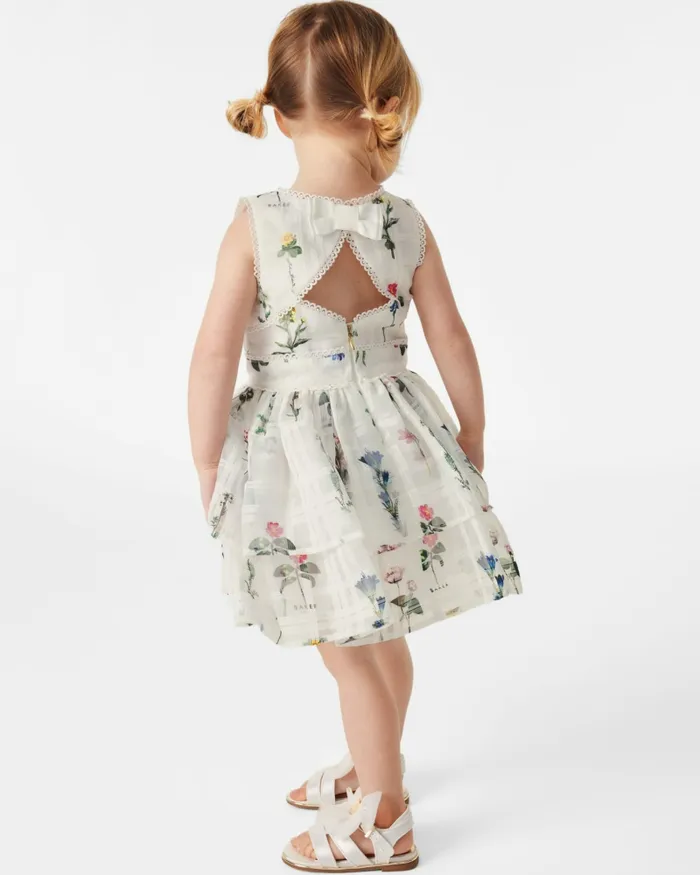 Kids SWEETIY 8211 Floral Burnout Tiered Dress White Ted Baker Dresses Kids SWEETIY 8211 Floral Burnout Tiered Dress White Ted Baker Dresses