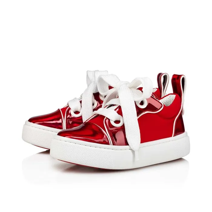 Kids Toy Toy Lowtop Sneakers 8211 Patent Calf Psychic And Neoprene 8211 Loubi Christian Louboutin Sneakers