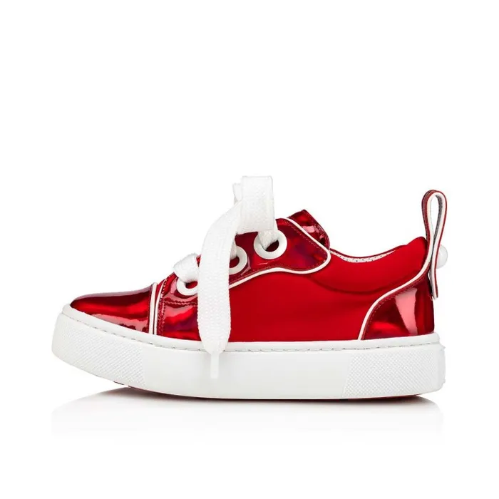 Kids Toy Toy Lowtop Sneakers 8211 Patent Calf Psychic And Neoprene 8211 Loubi Christian Louboutin Sneakers