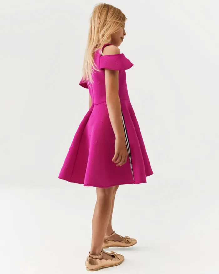 Kids TRUDILA 8211 Tiered Scuba Dress Pink Ted Baker Dresses