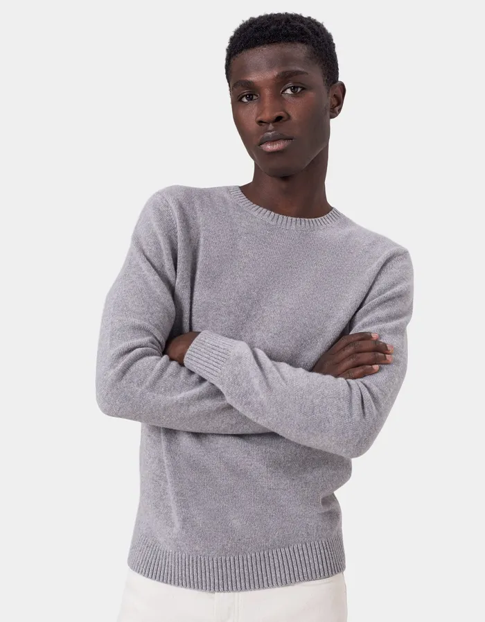 Knit Sweaters Men Classic Merino Wool Crew 8211 Magenta Blaze Colorfulstandard