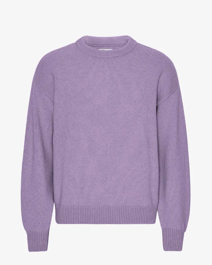 Knit Sweaters Oversized Merino Wool Crew 8211 Purple Haze Colorfulstandard Men