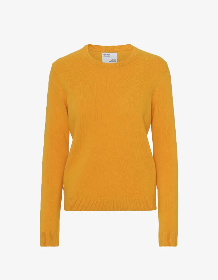 Knit Sweaters Women Colorfulstandard Women Classic Merino Wool Crew 8211 Burned Yellow