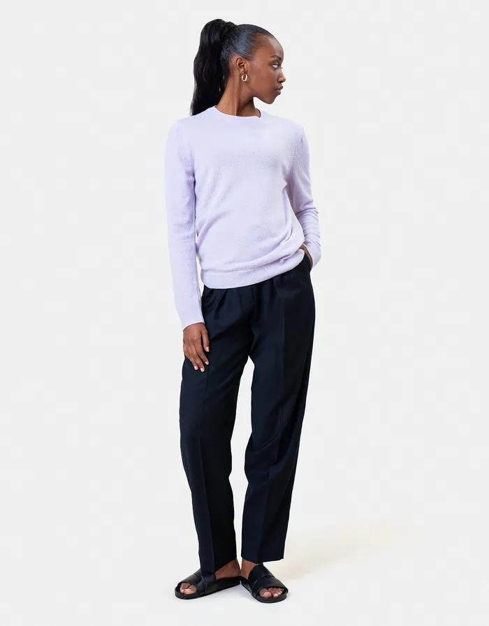 Knit Sweaters Women Light Merino Wool Crew 8211 Marine Blue 8211 Colorfulstandard Women
