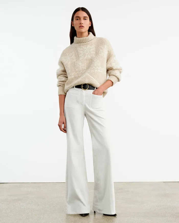 Knits and Sweaters MEREDITH TURTLENECK SWEATER BeigeIvory 8211 Nili Lotan Women