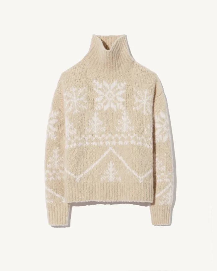 Knits and Sweaters MEREDITH TURTLENECK SWEATER BeigeIvory 8211 Nili Lotan Women